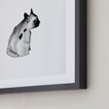 "Dreaming Ted" - Art Print in Dim Grey by jinseikou - Frame Close-up
