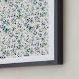 "Gardens" - Art Print in Whites by Anna Stout-Tuckwiller - Frame Close-up