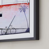 "Cruise" - Art Print in beachy pink by Calais A Le Coq - Frame Close-up