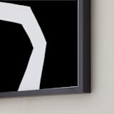 "Magnetic Field 1S" - Art Print in Black and White by Jaime Derringer - Frame Close-up