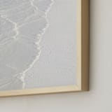 "White Water " - Art Print in White ocean waves by Lisa Sundin - Frame Close-up