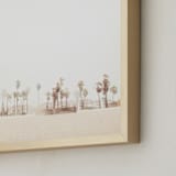 "Stormy Palms" - Art Print in warm storm by Kamala Nahas - Frame Close-up
