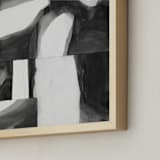"Construct 1" - Art Print in Black and White by Ashleigh Ninos - Frame Close-up