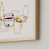 "Life as a Still" - Art Print in Multi by Jaqui Falkenheim - Frame Close-up