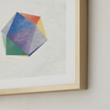 "dreamy icosahedron" - Art Print in Rainbow by Sumak Studio - Frame Close-up