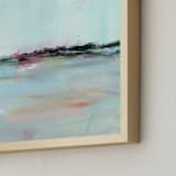 "Inverse" - Art Print in Aqua by Lindsay Megahed - Frame Close-up