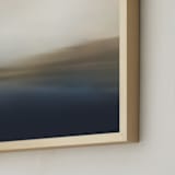 "Morning in the Mountains" - Art Print in Misty Blue by Karen Kaul - Frame Close-up