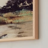 "George II" - Art Print in Tan by Mande Calhoun - Frame Close-up