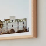 "LA Desk" - Art Print in Sky by Kamala Nahas - Frame Close-up