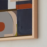 "Modern Arches" - Art Print in Navy by AlisonJerry - Frame Close-up