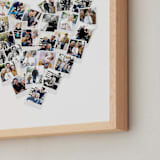 "Heart Snapshot Mix® Photo Art" - Framed Photo in White by Minted - Frame Close-up