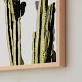 "Green Guy" - Art Print in Green by Kimberly Young - Frame Close-up