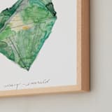 "May - Emerald" - Art Print in Emerald by Naomi Ernest - Frame Close-up