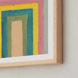 "Rainbow Twist" - Art Print in Sky by Lindsay Megahed - Frame Close-up