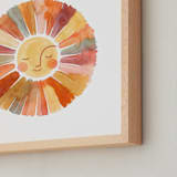 "sun face" - Art Print in Sunrise by Sara Berrenson - Frame Close-up