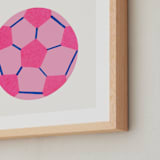 "Electric Sports 2" - Art Print in Cobalt by Carrie Moradi - Frame Close-up