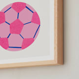 "Electric Sports 2" - Art Print in Cobalt by Carrie Moradi - Frame Close-up