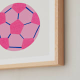 "Electric Sports 2" - Art Print in Cobalt by Carrie Moradi - Frame Close-up