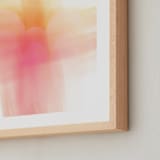 "Hello Sunrise" - Art Print in rosy golden by Debra Pruskowski - Frame Close-up