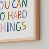 "You can" - Art Print in Gumdrops by Nadia Hassan - Frame Close-up