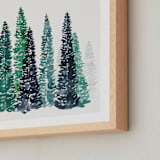 "Scenic Route" - Art Print in White by Kelsey McNatt - Frame Close-up