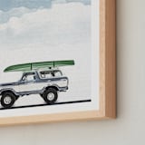 "Wild river" - Art Print in Denim by Maja Cunningham - Frame Close-up