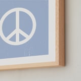 "Coast Vibes II" - Art Print in Coastal Blue by Itsy Belle Studio - Frame Close-up