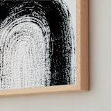 "Graphic Arch " - Art Print in black by Kate Cawood - Frame Close-up