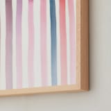 "Autumn, No. 4 (Stripes)" - Art Print in Warm by studio SYLVO - Frame Close-up