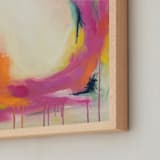 "August Rain #4" - Art Print in Magenta by Megan Kelley - Frame Close-up