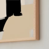"Opposites Attract 3" - Art Print in Light Cream by Simona Gocan - Frame Close-up