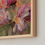 "Just a Few More Minutes with You" - Art Print in Moody Mauve by Stacy Kron - Frame Close-up