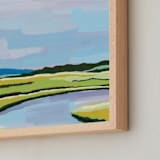 "Serene Dream" - Art Print in Soft Blues by Stick and Petal - Frame Close-up
