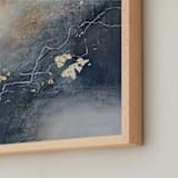 "Yeah" - Art Print in grey navy by Christine Olmstead - Frame Close-up