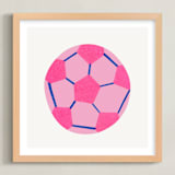 "Electric Sports 2" - Art Print in Cobalt by Carrie Moradi - Framed