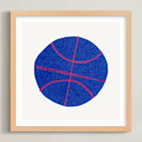 "Electric Sports 3" - Art Print in Cobalt by Carrie Moradi - Framed