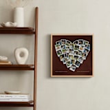 "Painted Hues Heart Snapshot Mix® Warm" - Framed Photo in Rustique by Minted - In a Room