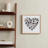 "Heart Snapshot Mix® Photo Art" - Framed Photo in White by Minted - In a Room
