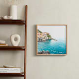 "Above the Sea" - Art Print in Mediterranean Aqua by Molly Goodman - In a Room