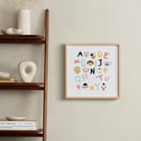 "Animal ABCs" - Art Print in White by Milk House Kids - In a Room