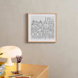 "Study Abroad" - Art Print in White by Krissy Bengtson - In a Room