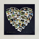 "Painted Hues Heart Snapshot Mix® Cool" - Framed Photo in Midnight Blue by Minted - Unframed