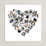 "Heart Snapshot Mix® Photo Art" - Framed Photo in White by Minted - Unframed