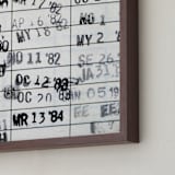 "Date Due" - Art Print in Ivory by ALICIA BOCK - Frame Close-up