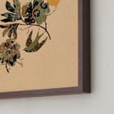 "Sparrows 1" - Art Print in Warm Sage Green by ThirtyOne Illustrations - Frame Close-up