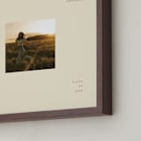 "Modern Square: Square Framed Photo" - Framed Photo in Cream by Ellen Schlegelmilch - Frame Close-up