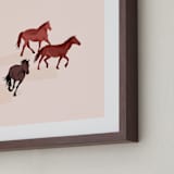 "Howdy Partner 2" - Art Print in Cream by Gabrielle Neil - Frame Close-up