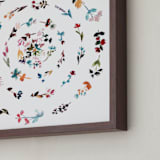 "floral mandala no.3" - Art Print in peach rose by Kiana Lee - Frame Close-up
