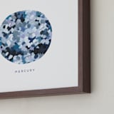 "Painted Mercury" - Art Print in Slate by Holly Whitcomb - Frame Close-up