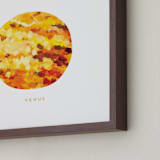 "Painted Venus" - Art Print in Tangerine by Holly Whitcomb - Frame Close-up